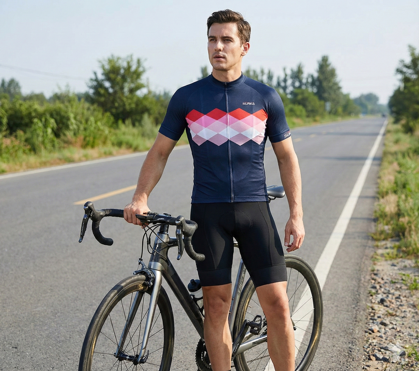 Camisa de Ciclismo Masculina Manga Curta SUREA Diversos Modelos