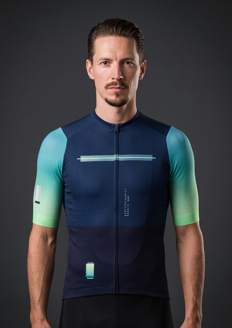 Camisa de Ciclismo CPM Aero Race Verde Petróleo, vista de frente