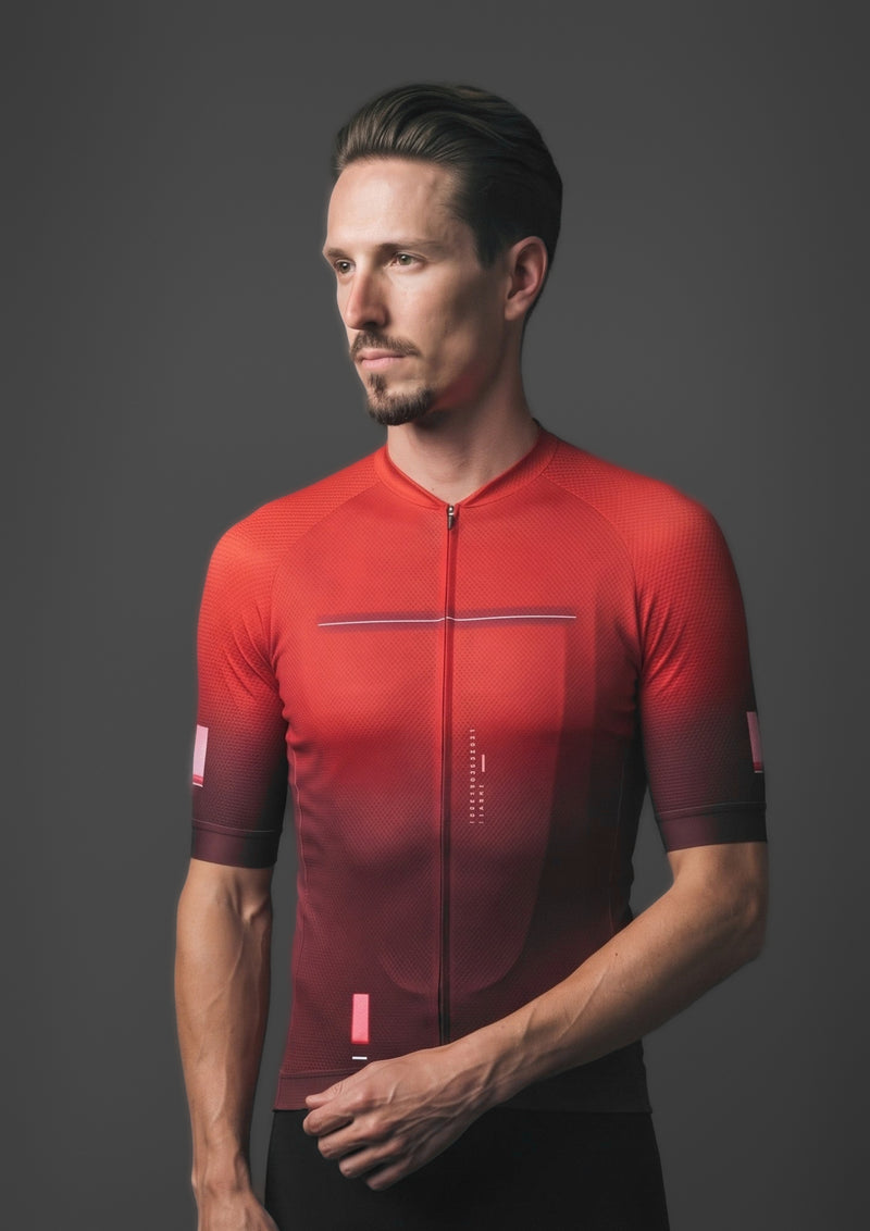 Camisa de Ciclismo CPM Aero Race Vermelho, vista de frente