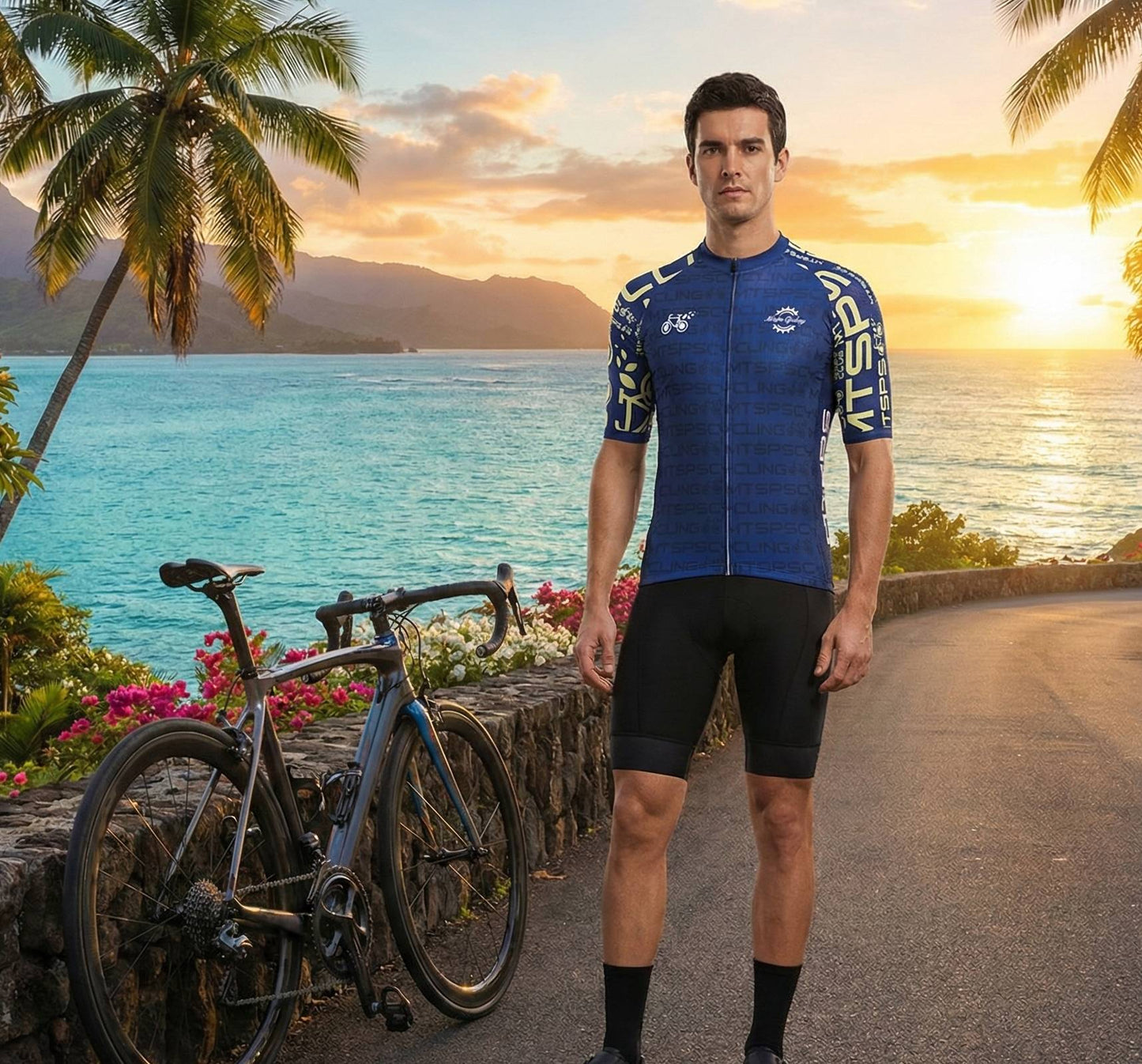 Camisa de ciclismo masculino leve e ventilado para ciclismo de estrada e trilha