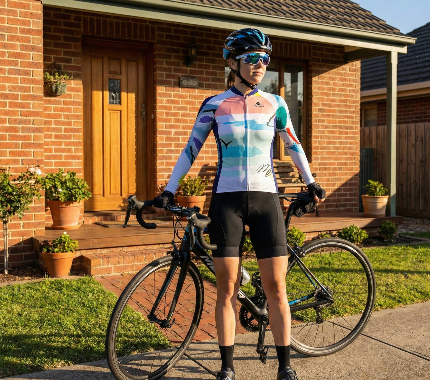 Camisa de Ciclismo Feminina Manga Longa - Estampas Exclusivas e Cores Vibrantes