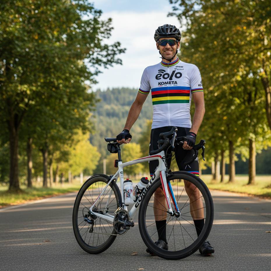 Conjunto Ciclismo EOLO-KOMETA Masculino - Camisa + Bretelle - 5 Cores