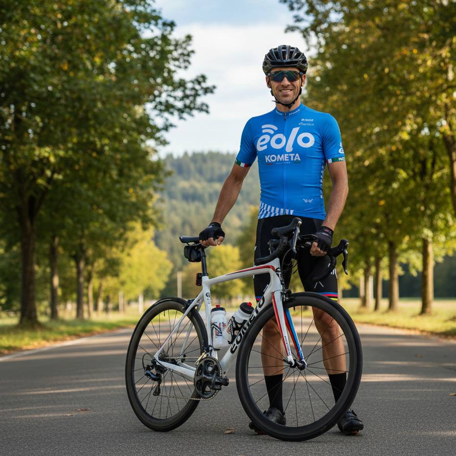 Conjunto Ciclismo EOLO-KOMETA Masculino - Camisa + Bretelle - 5 Cores