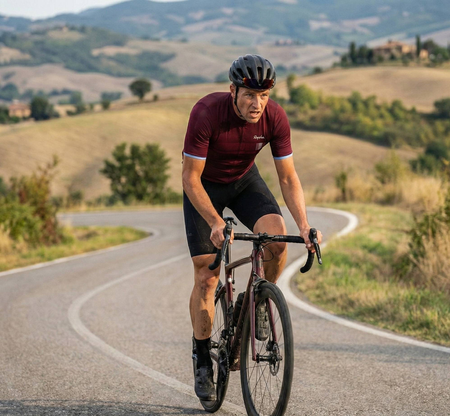 Conjunto Ciclismo Ralpha Masculino - Camisa + Bretelle Preto - 4 Cores Disponíveis