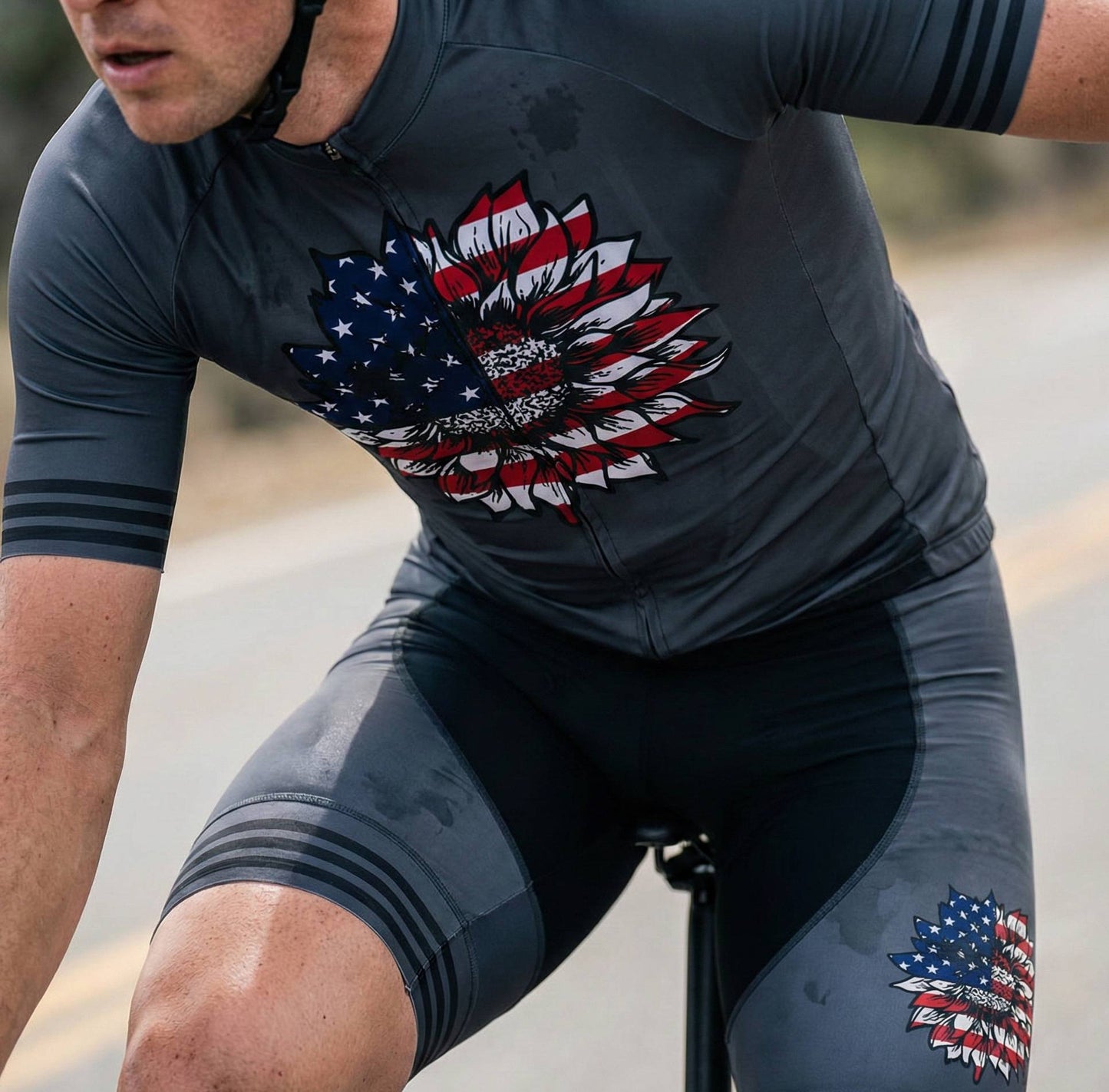 Conjunto Ciclismo USA Estados Unidos - Camisa + Bretelle - 8 Modelos