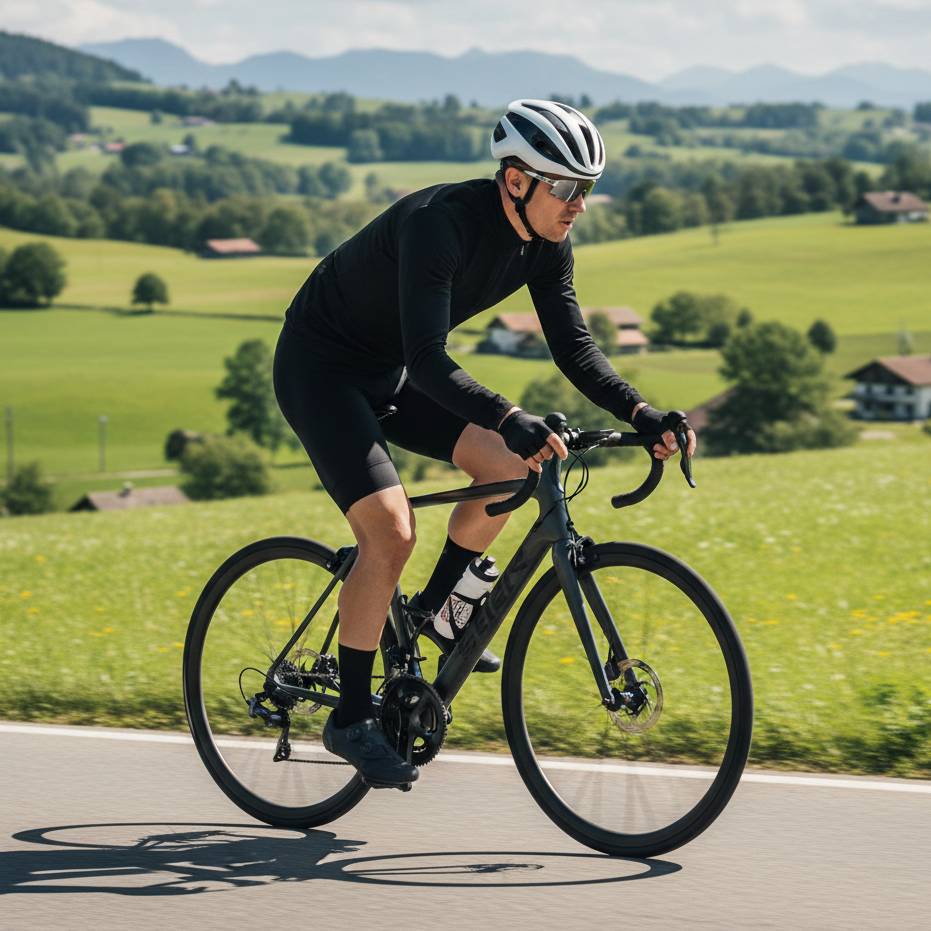 Jaqueta Ciclismo Térmica Manga Longa com Forro Fleece - Corta Vento Inverno Speed MTB - Preta