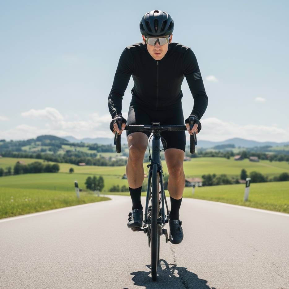 Jaqueta Ciclismo Térmica Manga Longa com Forro Fleece - Corta Vento Inverno Speed MTB - Preta