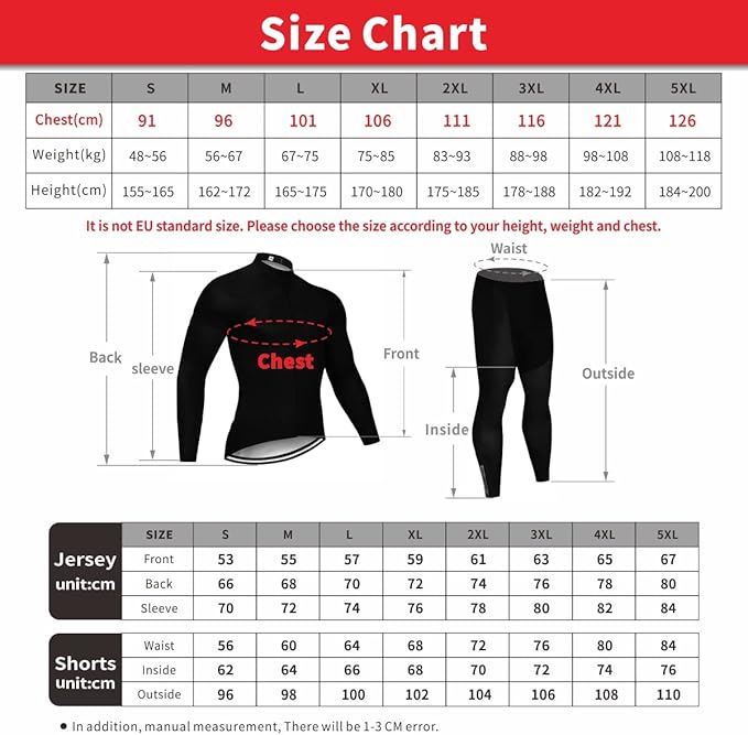 Conjunto de Ciclismo Masculino Inverno BH Templo - Camisa Manga Longa + Calça Bretelle Térmica com Forro Gel 3D