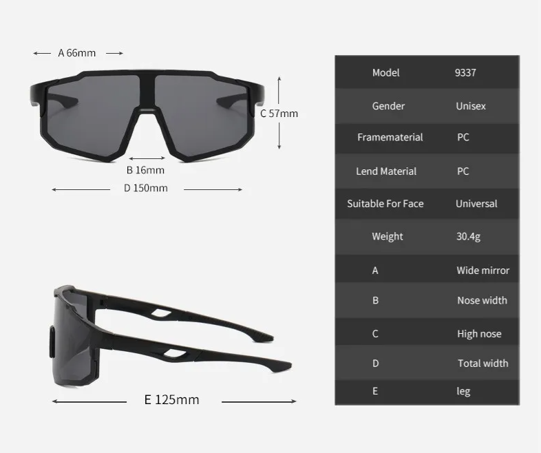 Óculos de Sol para Ciclismo - Mivani - modelo 9337