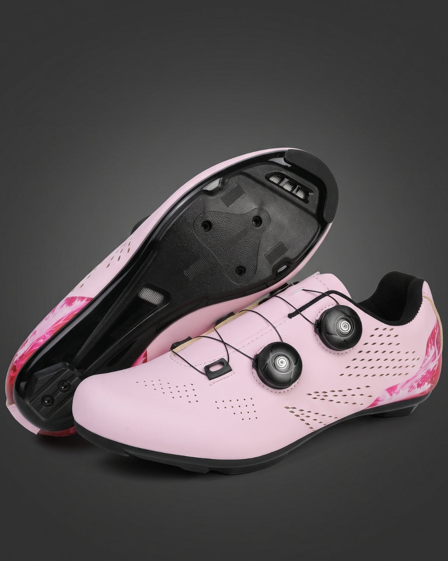Sapatilha de Ciclismo Feminina Speed CPM Giro Duplo — Rosa