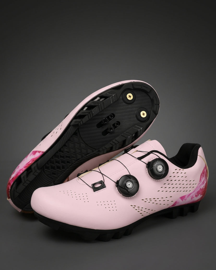 Sapatilha de Ciclismo Feminina MTB CPM Giro Duplo — Rosa