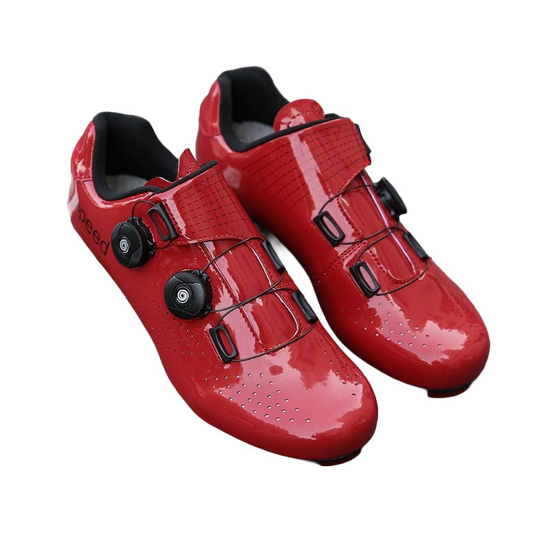 Sapatilha de Ciclismo Speed Road VELOX PRO Glossy - Duplo Dial Rotativo | Acabamento Premium