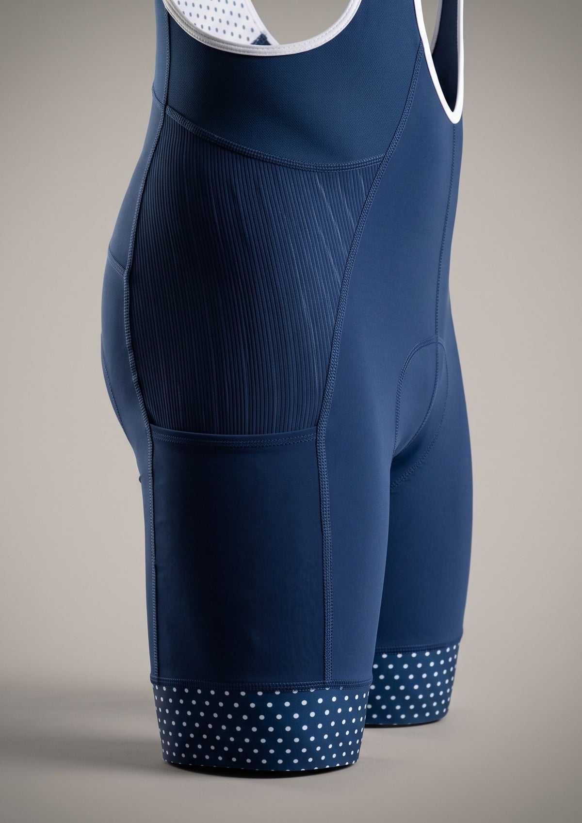 Bretelle de Ciclismo 5D Gel Italiano Azul — costas
