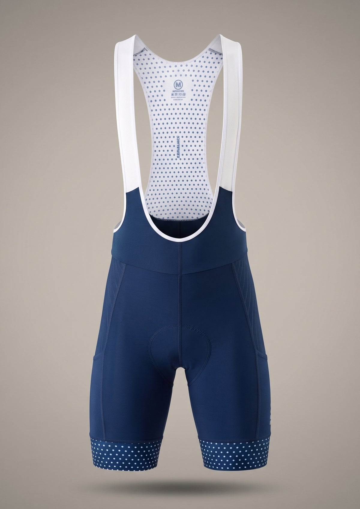 Bretelle de Ciclismo 5D Gel Italiano Azul — frente