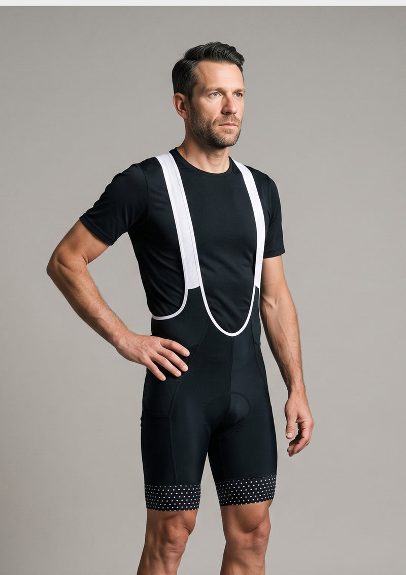 Bretelle de Ciclismo CPM 5D Gel Italiano — Preto
