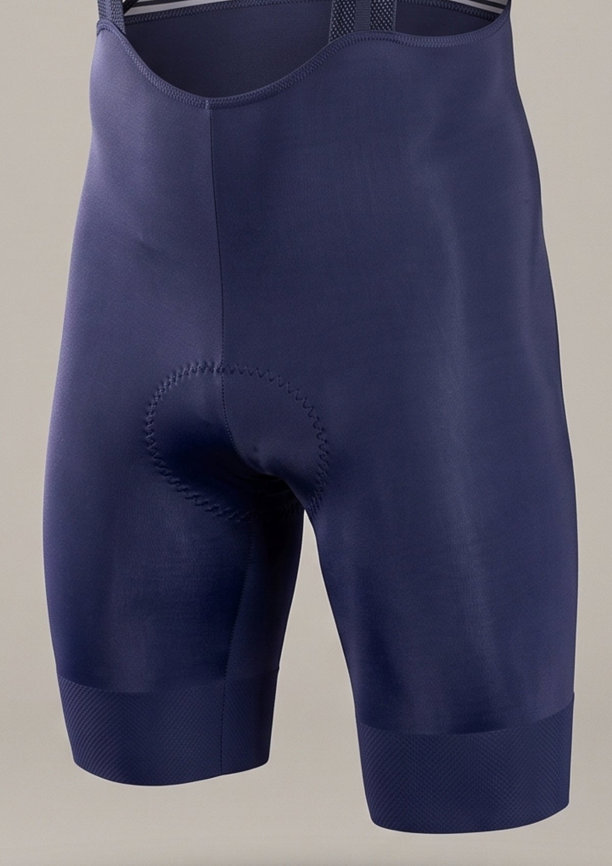 Bretelle de Ciclismo Sem Costura Pro Azul — costas
