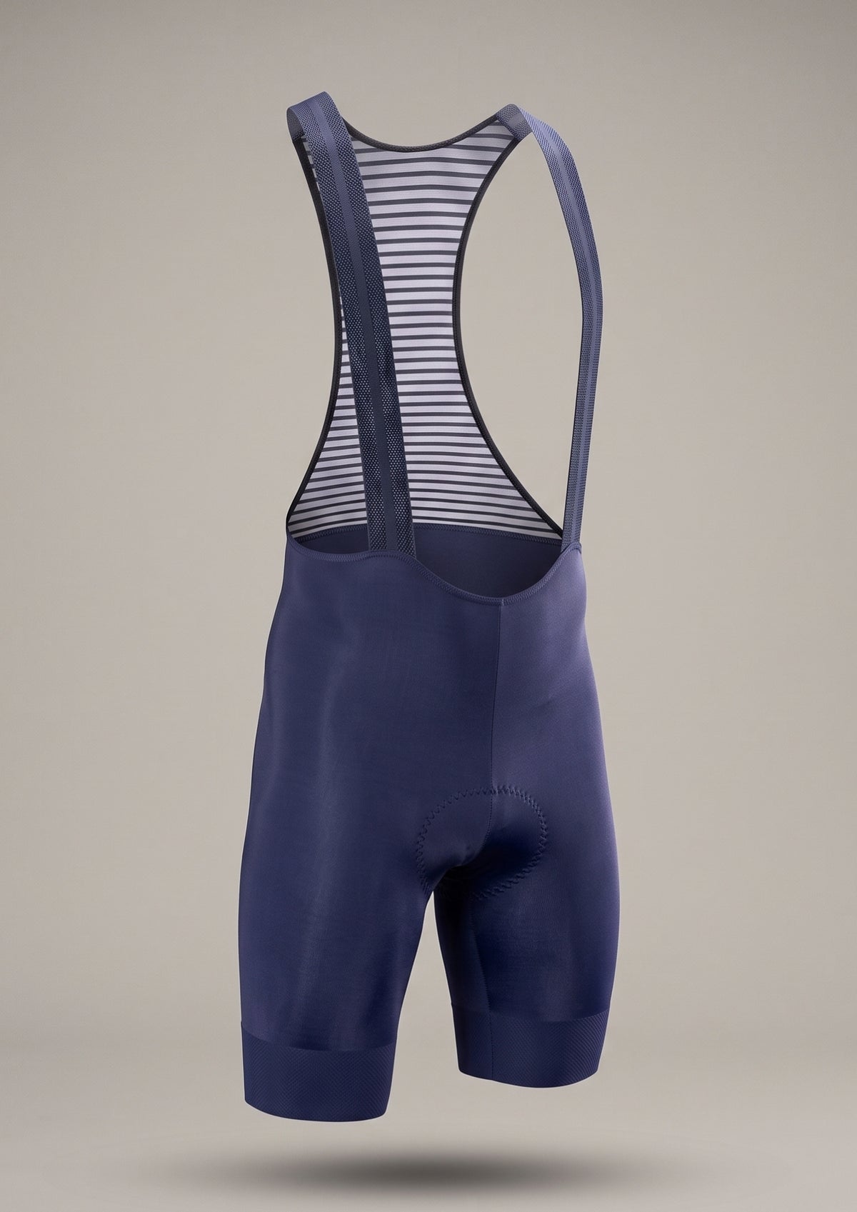Bretelle de Ciclismo Sem Costura Pro Azul — frente