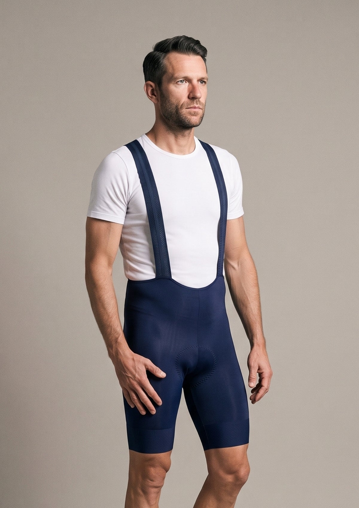 Bretelle de Ciclismo Sem Costura Pro — Azul | Ciclismo Pelo Mundo