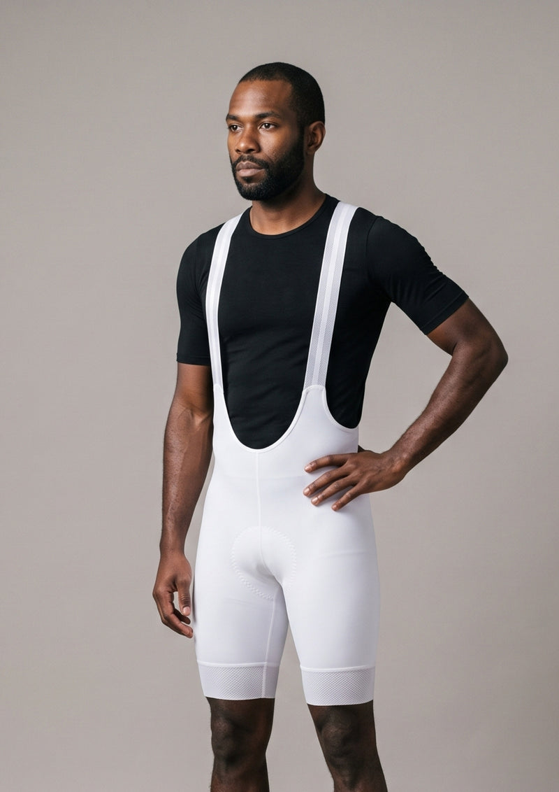 Bretelle de Ciclismo CPM Sem Costura Pro — Branco