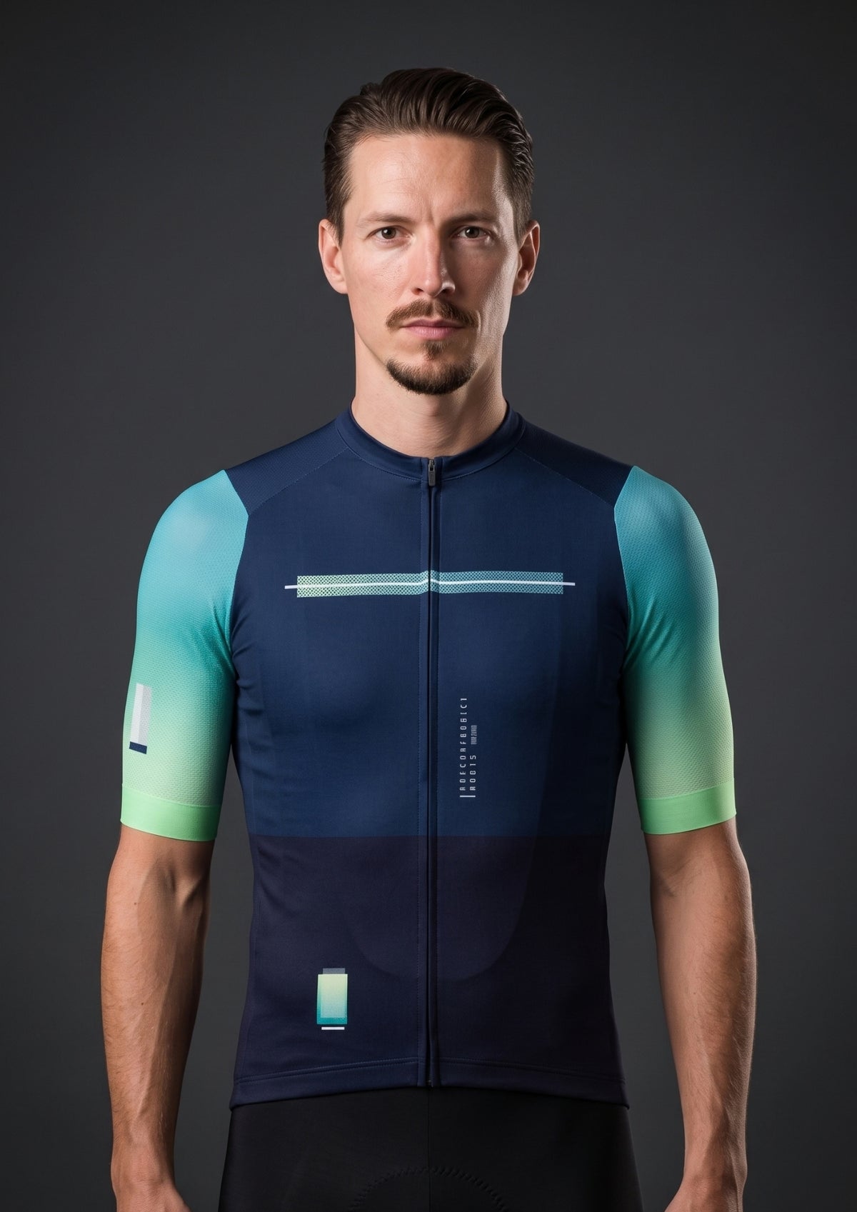 Camisa de Ciclismo CPM Aero Race Verde Petróleo, vista de frente