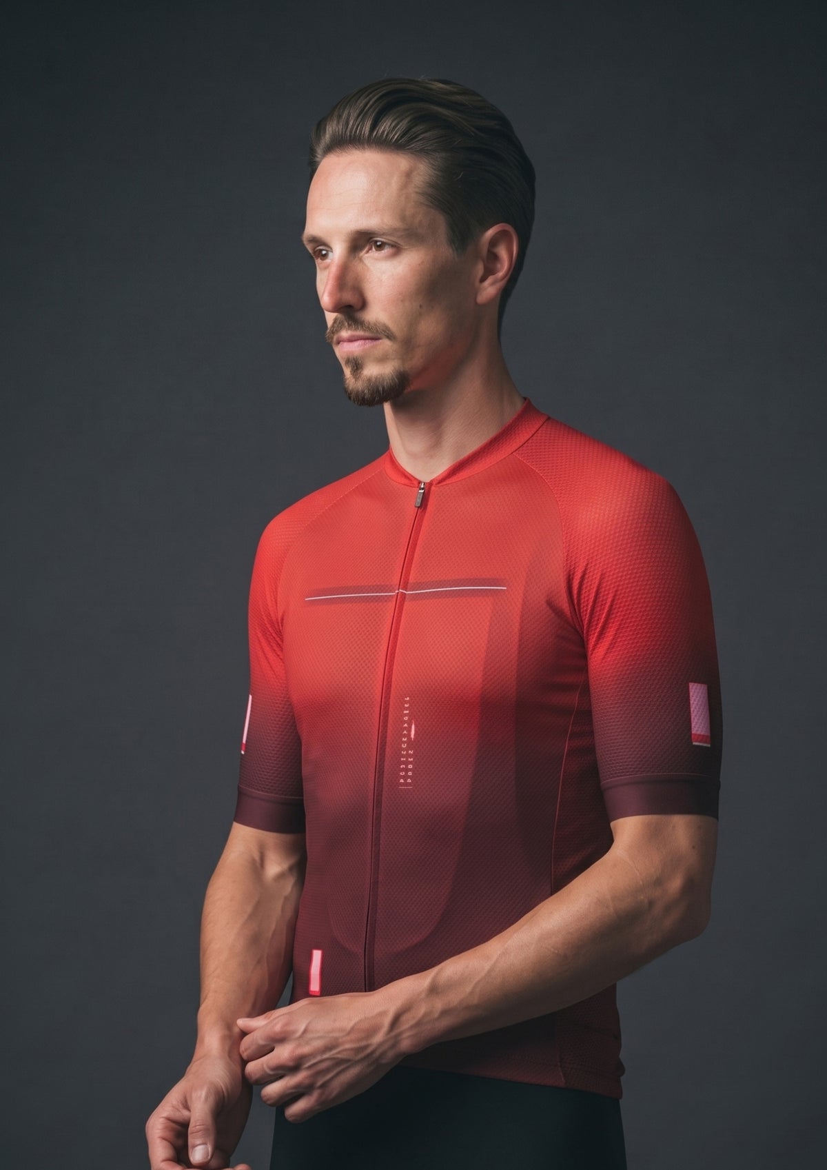 Camisa de Ciclismo CPM Aero Race Vermelho, vista de perfil