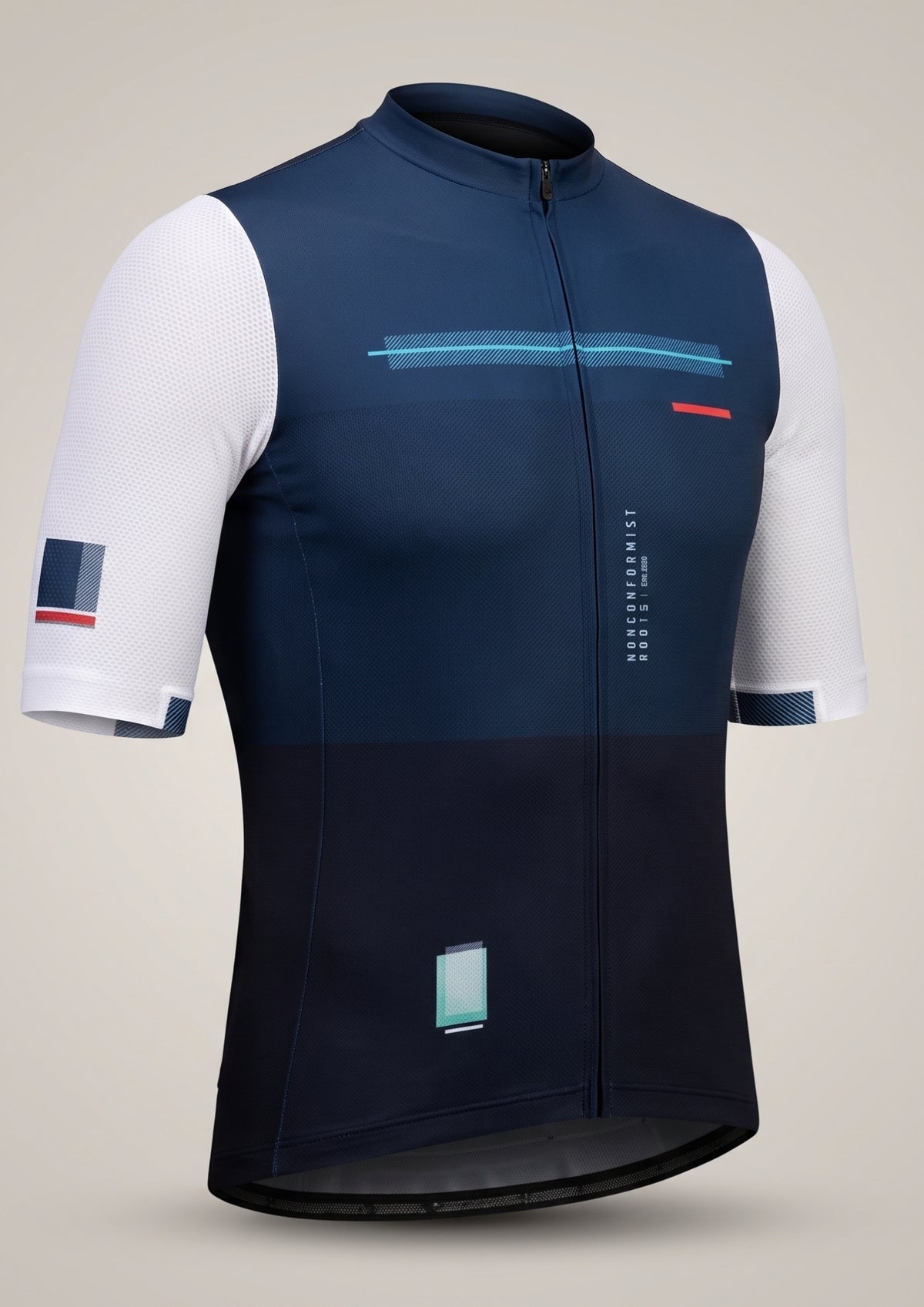 Camisa de Ciclismo Aero Race Azul Marinho — costas