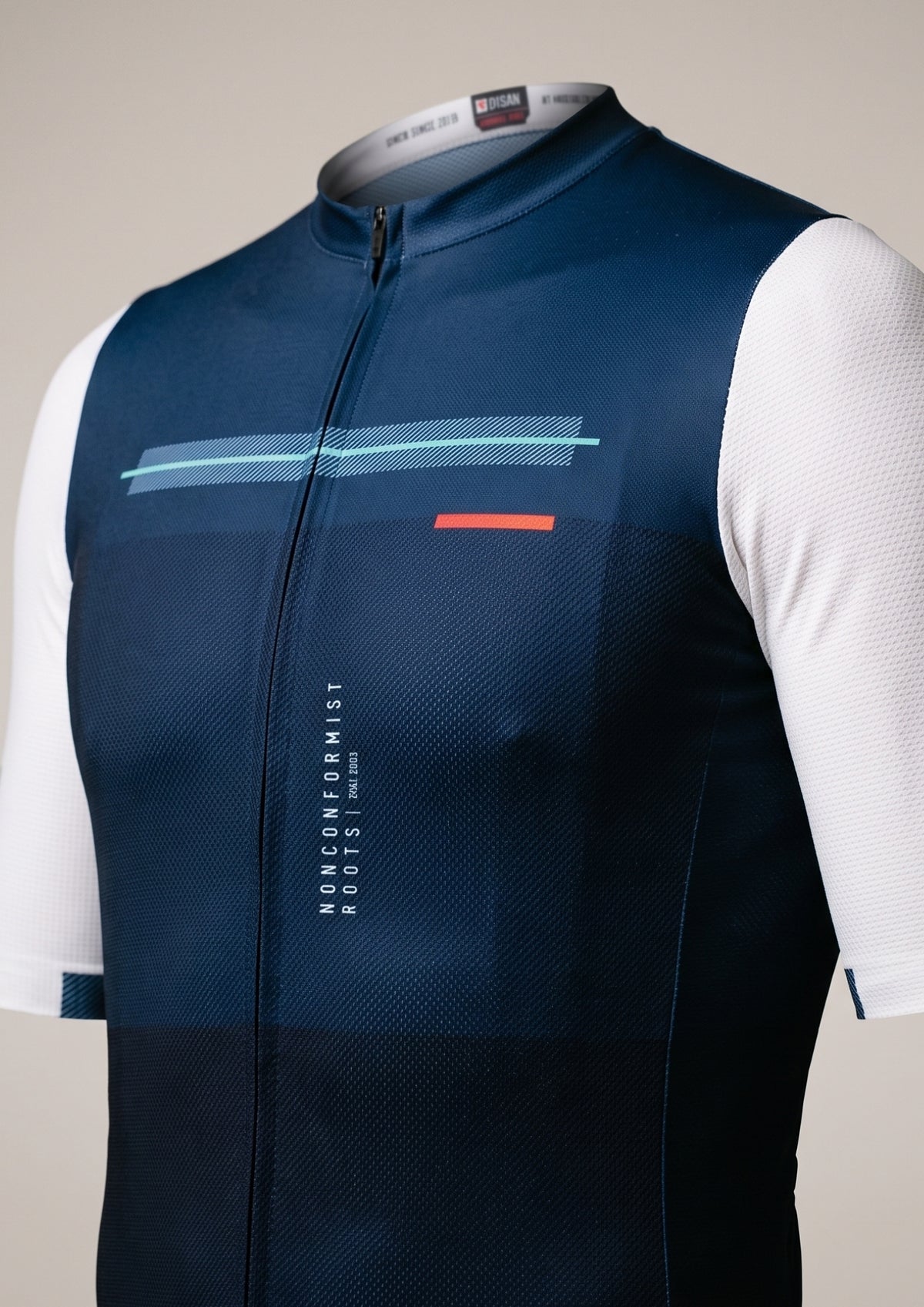 Camisa de Ciclismo Aero Race Azul Marinho — frente