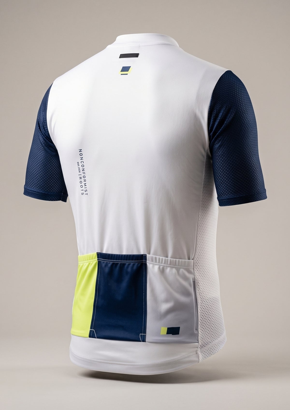 Camisa de Ciclismo Aero Race Branco Grafite — detalhe tecido