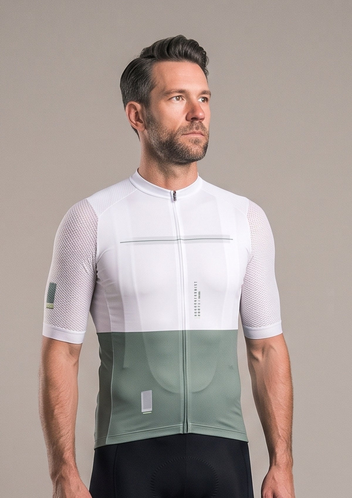 Camisa de Ciclismo Aero Race — Branco Verde | Ciclismo Pelo Mundo