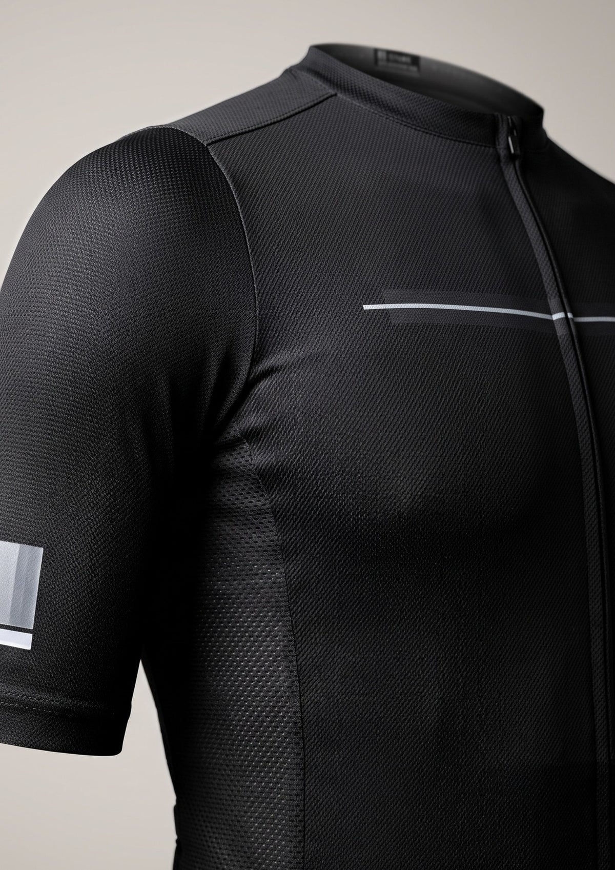 Camisa de Ciclismo Aero Race Preto — frente