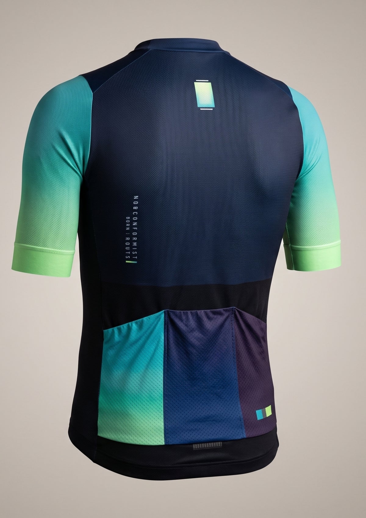Camisa de Ciclismo Aero Race Verde Petróleo — detalhe tecido