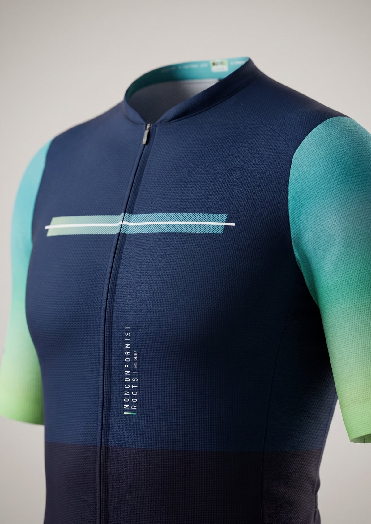 Camisa de Ciclismo Aero Race Verde Petróleo — frente