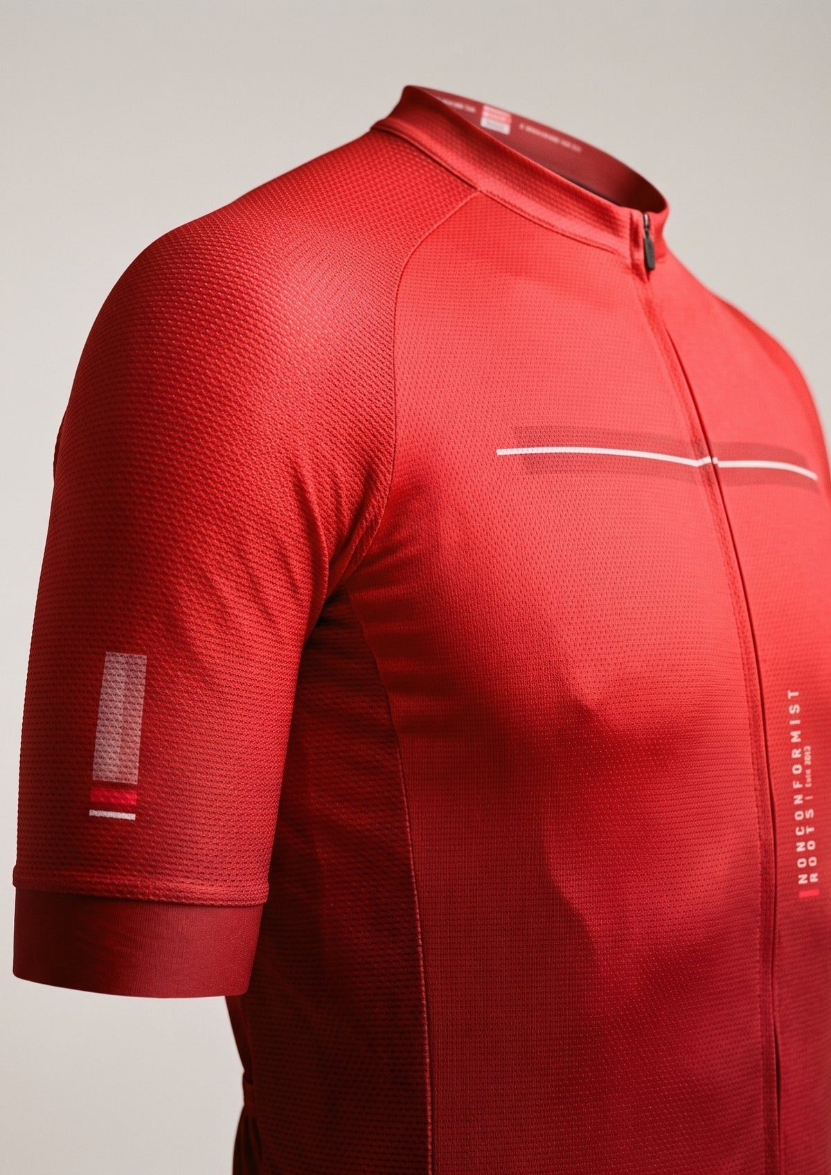 Camisa de Ciclismo Aero Race Vermelho — costas