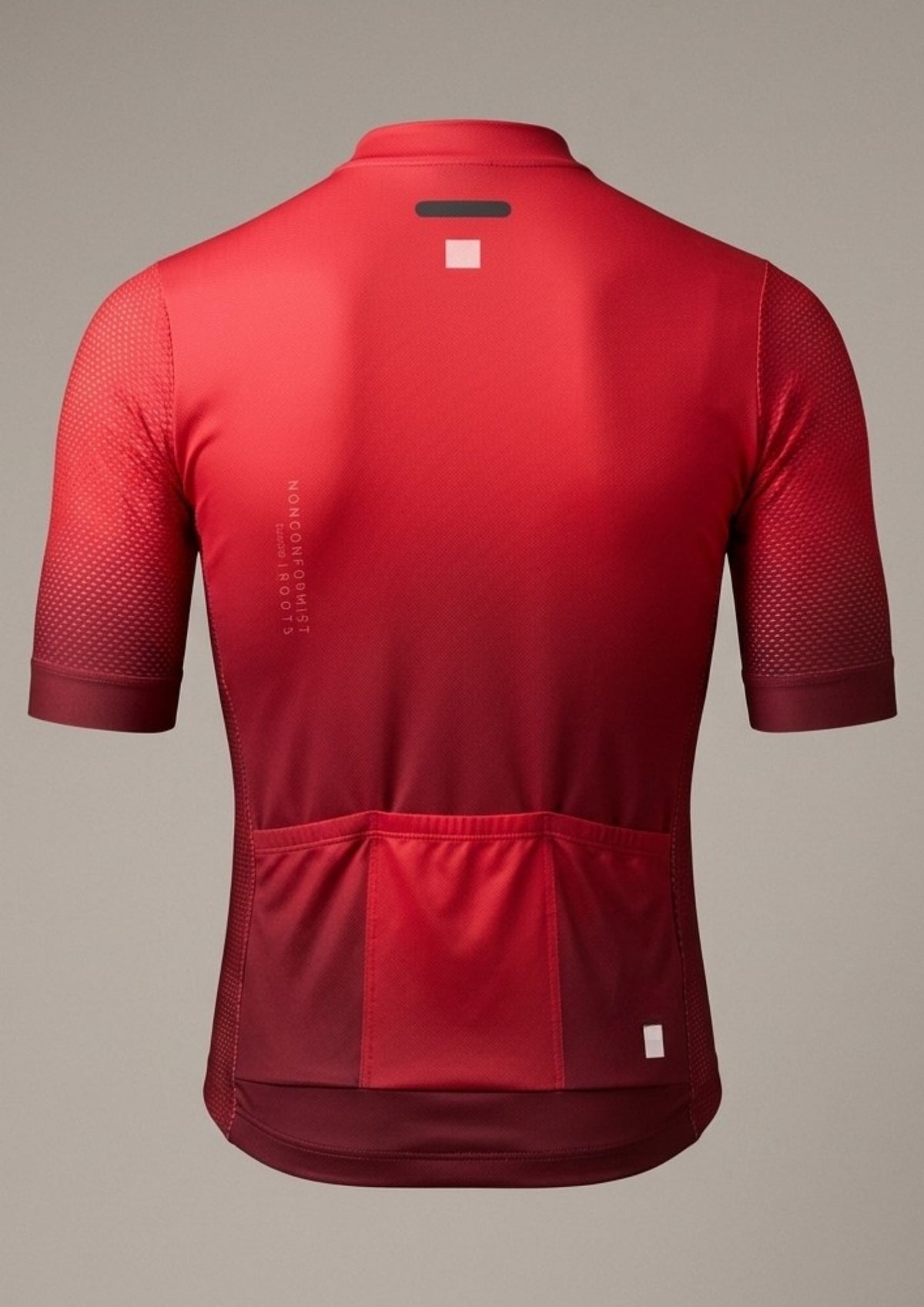 Camisa de Ciclismo Aero Race Vermelho — costas