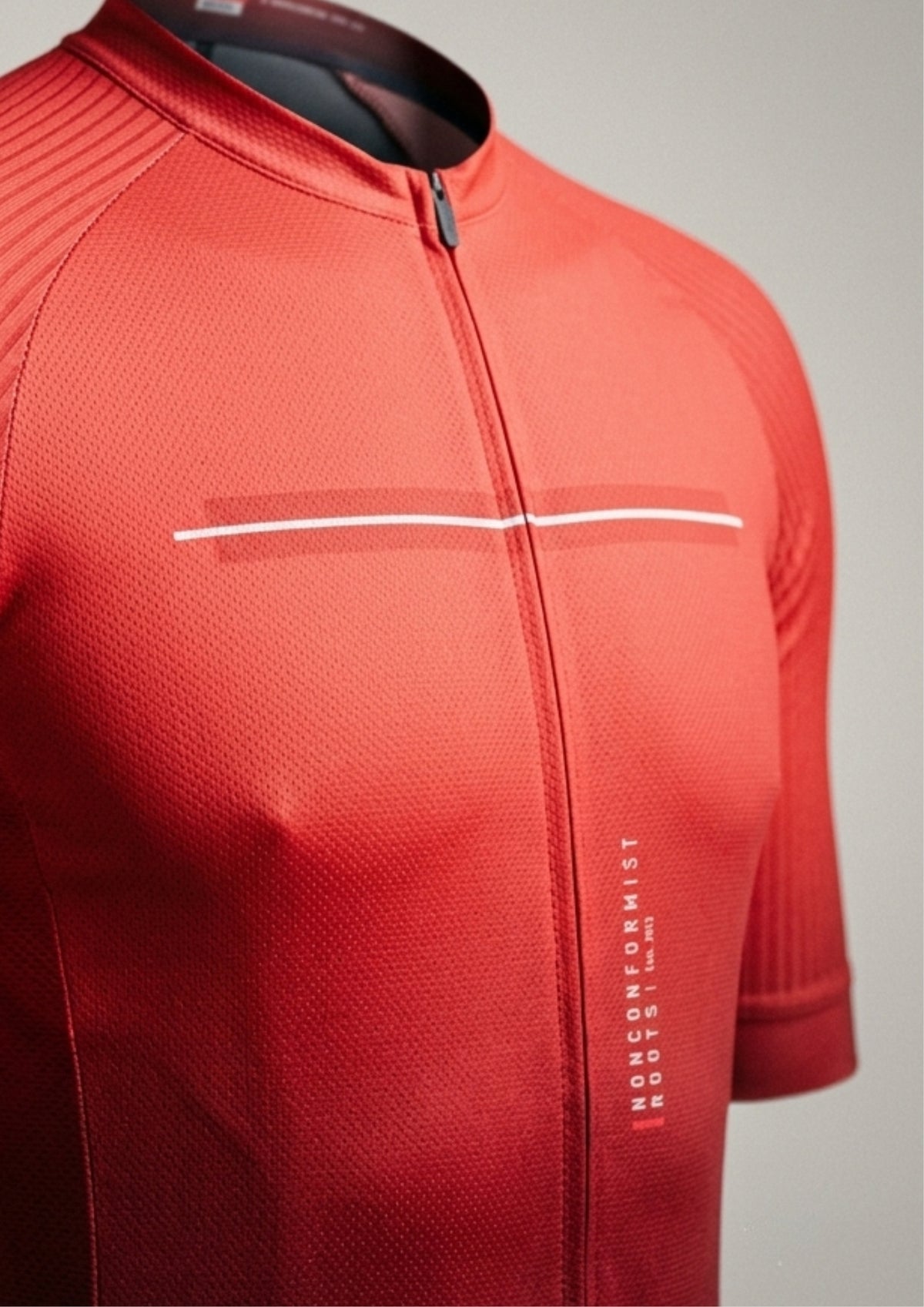 Camisa de Ciclismo Aero Race Vermelho — frente
