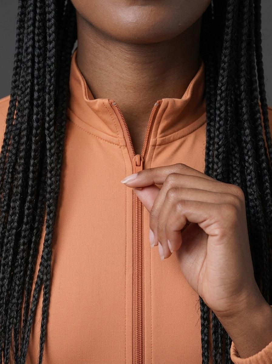 Camisa de Ciclismo Feminina CPM Manga Longa — Laranja