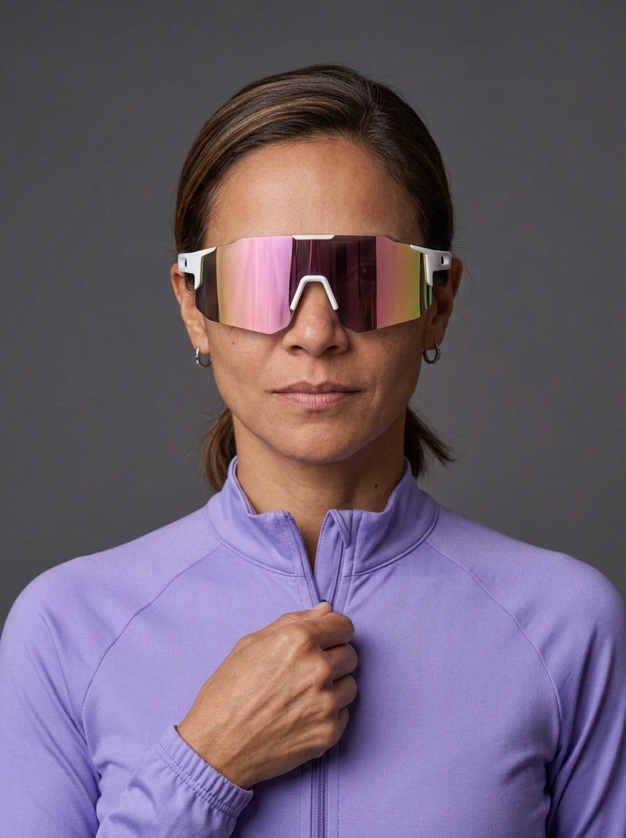 Camisa de Ciclismo Feminina CPM Manga Longa — Lilás