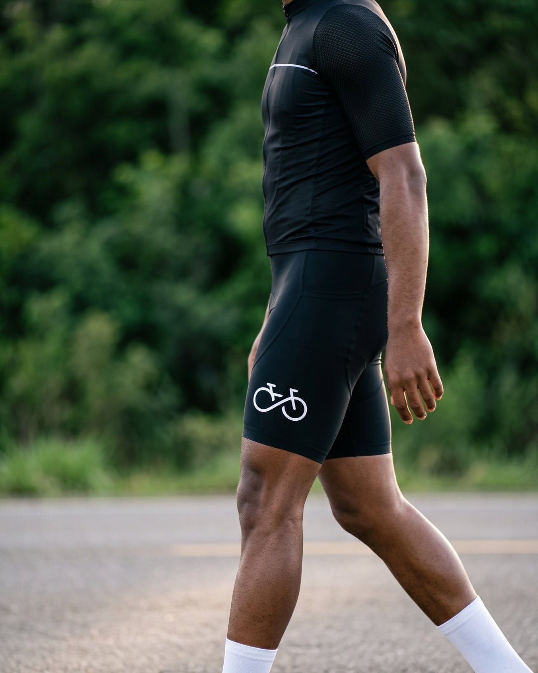 Detalhe forro 9D Gel Short de Ciclismo Preto