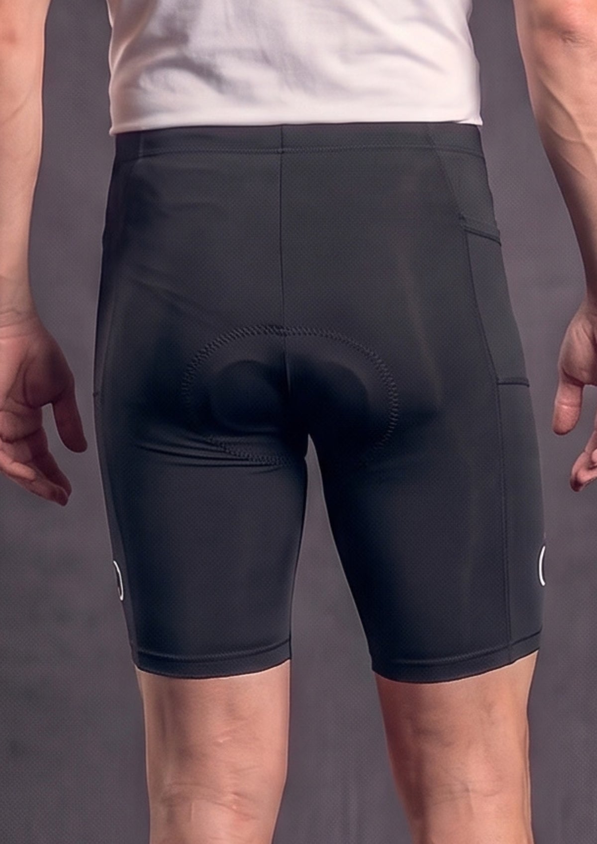 Short de Ciclismo CPM 9D Gel Preto, vista de costas